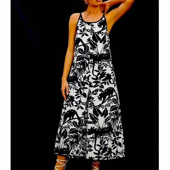 NWT Anthropologie Spring Romper Jumpsuit Wide Leg - Picture 5 of 7